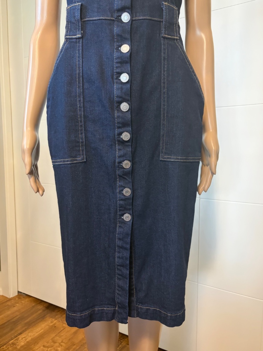 🌟 Dynamite Denim Button-Front Midi Dress 🌟 - Picture 8 of 10